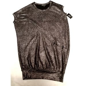 Silver blouse metalic material Cocoon brand